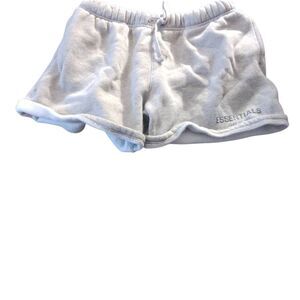 Essentials fear Of God Women's Light Gray Athletic Shorts